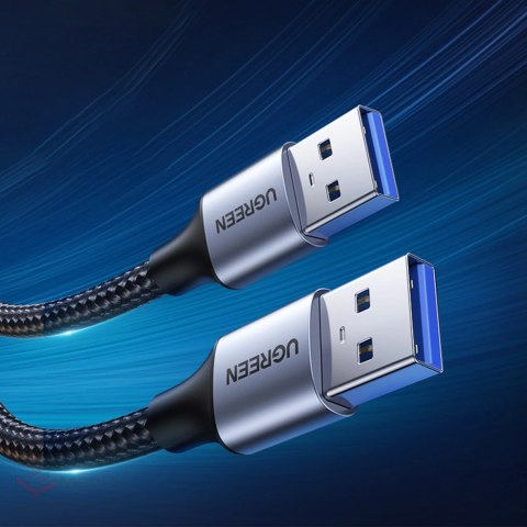 Ugreen kabel przewód USB - USB 3.0 5Gb/s 0.5m szary (US373)