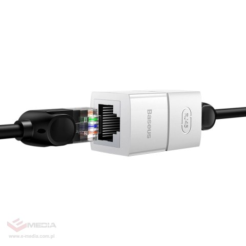 Złączka sieciowa łącznik kabli Ethernet RJ-45 Baseus AirJoy Series 10 szt. - biała