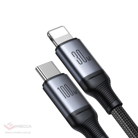 Kabel Joyroom Speedy Series S-A21 2w1 USB-C - USB-C / Lightning 100W 1.5m - czarny