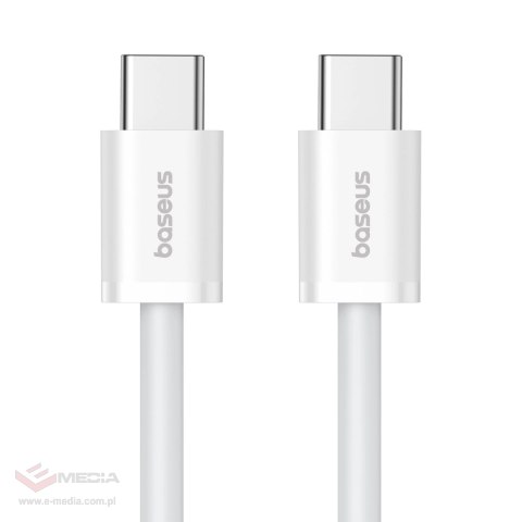 Kabel Baseus Superior Series ll USB-C - USB-C 30W 480Mb/s 1m - biały