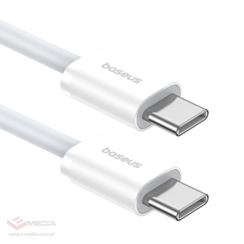 Kabel Baseus Superior Series ll USB-C - USB-C 30W 480Mb/s 1m - biały