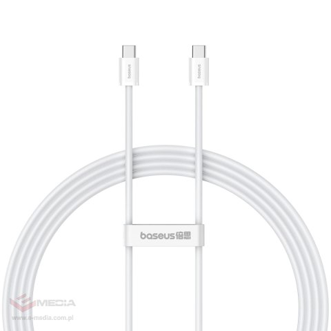 Kabel Baseus Superior Series ll USB-C - USB-C 30W 480Mb/s 2m - biały