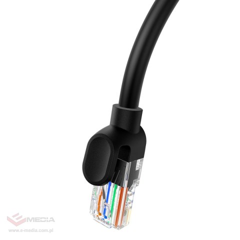 Kabel Ethernet Baseus High Speed Cat 5 RJ-45 1000Mb/s 10m okrągły - czarny