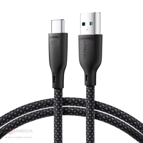 Kabel Joyroom Multi-Color Series S-A34 USB-A / USB-C 100W 1m - czarny