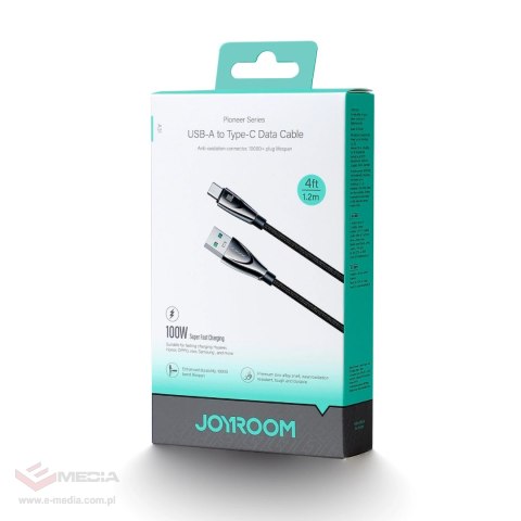 Kabel Joyroom Pioneer Series SA31-AC6 USB-A / USB-C 100W 1.2m - czarny