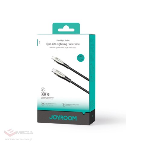 Kabel Joyroom Star-Light Series SA27-CL3 USB-C / Lightning 30W 2m - czarny