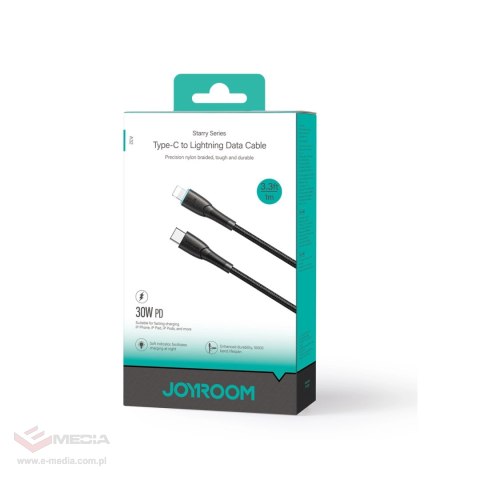 Kabel Joyroom Starry Series SA32-CL3 30W USB-C / Lightning 1m - czarny
