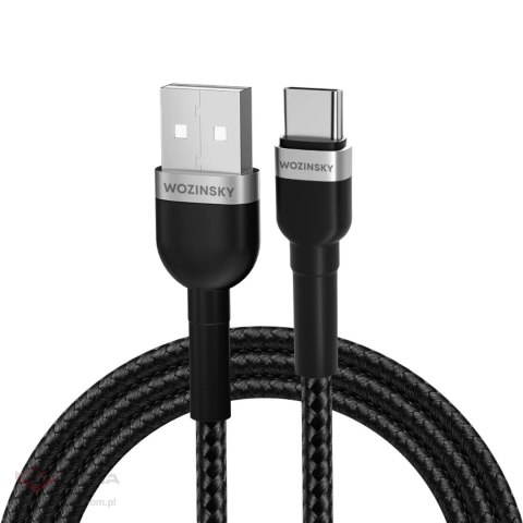 Kabel Wozinsky WNBAC2 USB-A / USB-C 2.4A 2 m - czarny