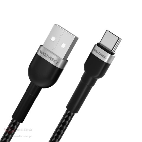 Kabel Wozinsky WNBAC2 USB-A / USB-C 2.4A 2 m - czarny