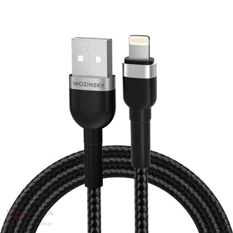 Kabel Wozinsky WNBAL1 USB-A / Lightning 2.4A 1 m - czarny