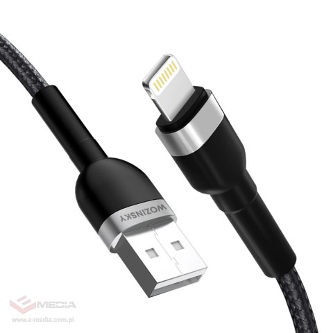 Kabel Wozinsky WNBAL1 USB-A / Lightning 2.4A 1 m - czarny