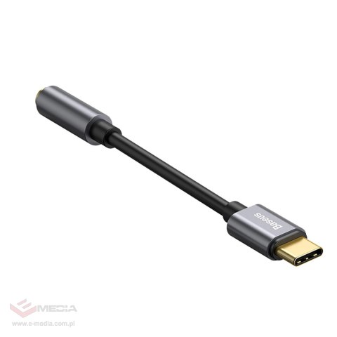 Adapter Baseus L54 do słuchawek USB-C / mini jack 3.5mm DAC 24 bit 48 KHz - szary