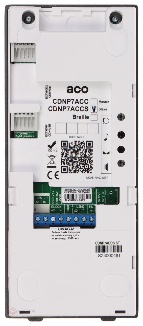 DOMOFON CYFROWY CDNP7ACCS-ST ACO