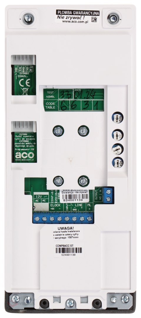 DOMOFON CYFROWY CDNP8ACC-ST ACO