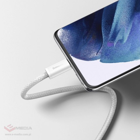 Kabel Baseus Dynamic Series USB-C / USB-C 100W 2 m - biały