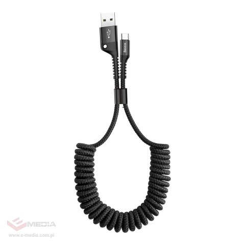 Kabel Baseus Fish Eye kabel USB-A / USB-C 2A 1m - czarny