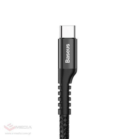 Kabel Baseus Fish Eye kabel USB-A / USB-C 2A 1m - czarny