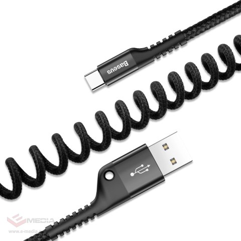 Kabel Baseus Fish Eye kabel USB-A / USB-C 2A 1m - czarny