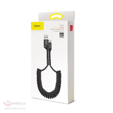 Kabel Baseus Fish Eye kabel USB-A / USB-C 2A 1m - czarny