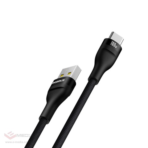 Kabel Baseus Flash 2 USB-A / USB-C 100W 2 m - czarny