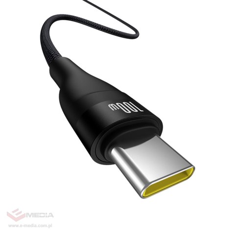 Kabel Baseus Flash 2 USB-A / USB-C 100W 2 m - czarny