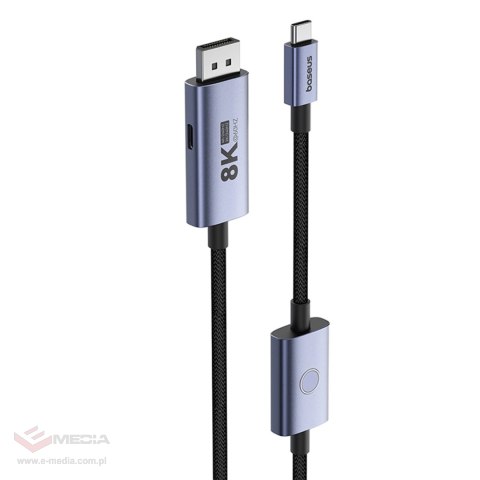 Kabel Baseus High Definition Series BS-OH139 USB-C / DP 8K PD 100W 1.5m - czarny