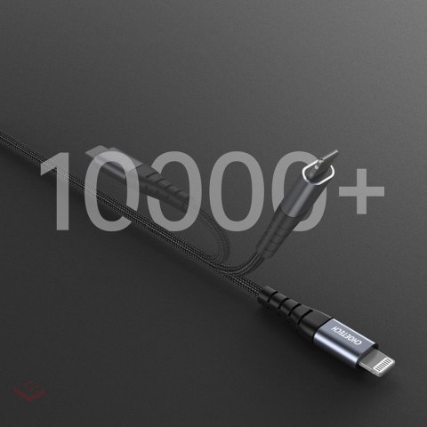 Kabel Choetech IP0041 USB-C / Lightning MFi 480Mb/s 3A 2 m - czarny