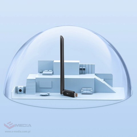 Karta sieciowa USB Baseus BS-OH172 300Mb/s - czarna