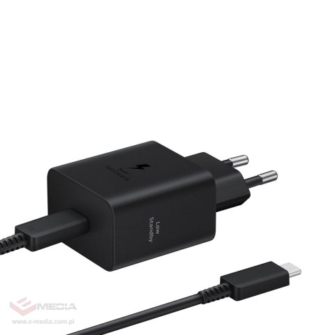 Ładowarka sieciowa Samsung EP-T4511XBEGEU 45W 4.05A 1x USB-C - czarna + kabel USB-C