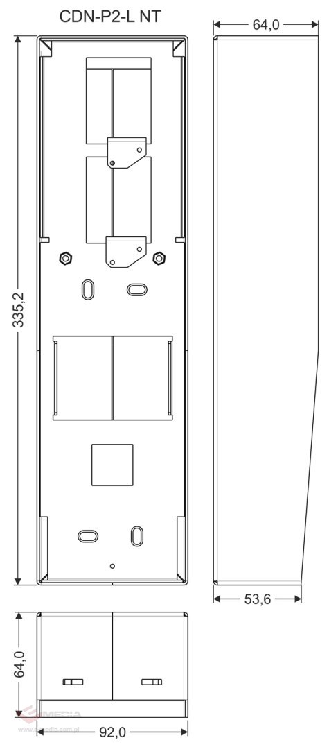 OBUDOWA NATYNKOWA CDN-P2-L-NT ACO