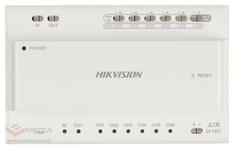 SWITCH DS-KAD706Y DLA 2-PRZEWODOWYCH SYSTEMÓW WIDEODOMOFONOWYCH HIKVISION