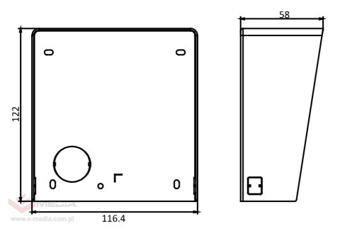 OBUDOWA NATYNKOWA DS-KABD8003-RS1 Hikvision