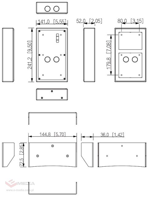 OBUDOWA NATYNKOWA VTM52R2 DAHUA