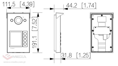 WIDEODOMOFON BEZPRZEWODOWY VTO3311Q-WP Wi-Fi / IP DAHUA