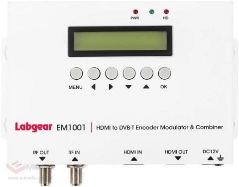 Modulator HDMI do DVB-T H.264 Labgear EM1001 35MER / 100dBuV