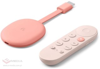 Odtwarzacz multimedialny Google Chromecast 4K z Google TV Różowy