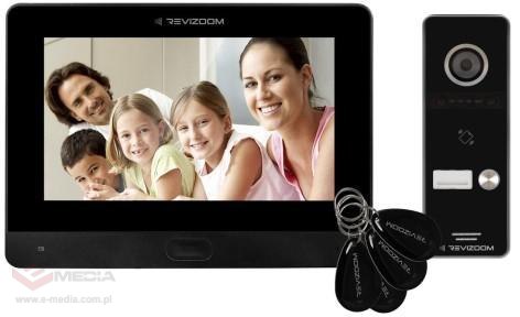 Wideodomofon REVIZOOM RM-T471HD BLACK/RC-411HD-C