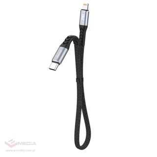 Kabel Dudao L10P Lightning - USB-C PD 20W 0,23m - czarny