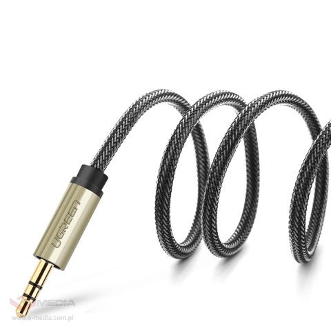 Ugreen kabel przewód audio mini jack 3,5 mm - 2 x jack 6,35mm 1m szary (AV126)