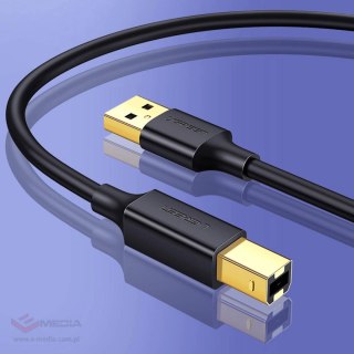 Ugreen kabel przewód do drukarki USB-A - USB-B 480Mb/s 5m czarny (US135)