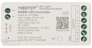 STEROWNIK OŚWIETLENIA LED FUT038S 2.4 GHz, RGBW 12 ... 24 V DC MiBOXER / Mi-Light