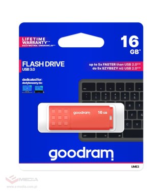 Pendrive Goodram USB 3.2 16GB pomarańczowy