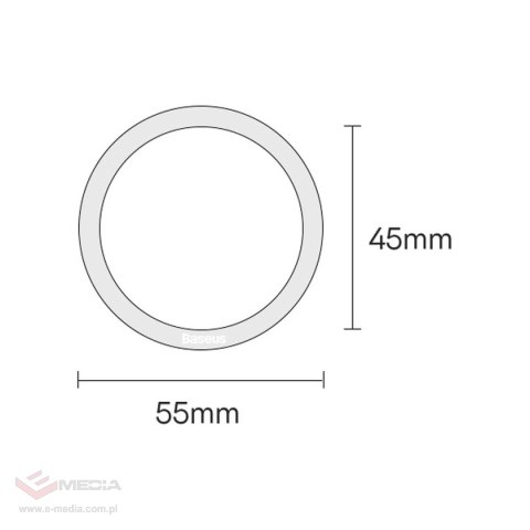 Baseus Halo Series magnetyczny pierścień (2 szt./opakowanie) czarny (PCCH000001)