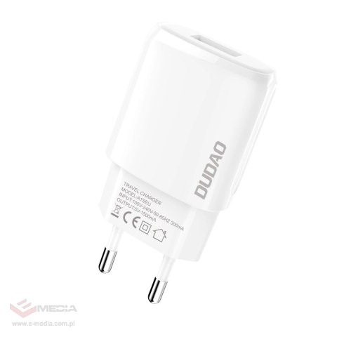 Dudao ładowarka sieciowa USB-A 7.5W + kabel USB-A - USB-C 1m biały (A1sEUT)