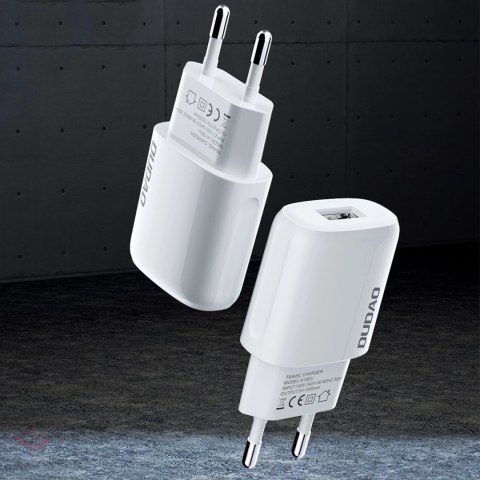 Dudao ładowarka sieciowa USB-A 7.5W + kabel USB-A - USB-C 1m biały (A1sEUT)