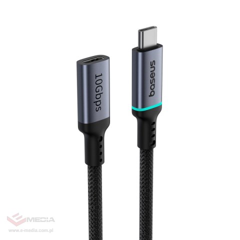 Kabel Baseus B0063370C111-01 USB-C - USB-C 4K 60Hz 100W 10Gb/s 1m - czarny