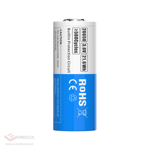 XTAR 26650 6000mAh battery