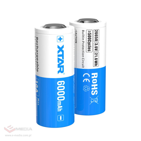 XTAR 26650 6000mAh Akku