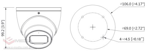 KAMERA HDCVI DAHUA HAC-HDW2802T-A-0280B