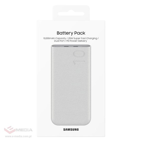 Powerbank Samsung EB-P3400XUE FastCharge 2x USB-C 25W 10000mAh - beżowy